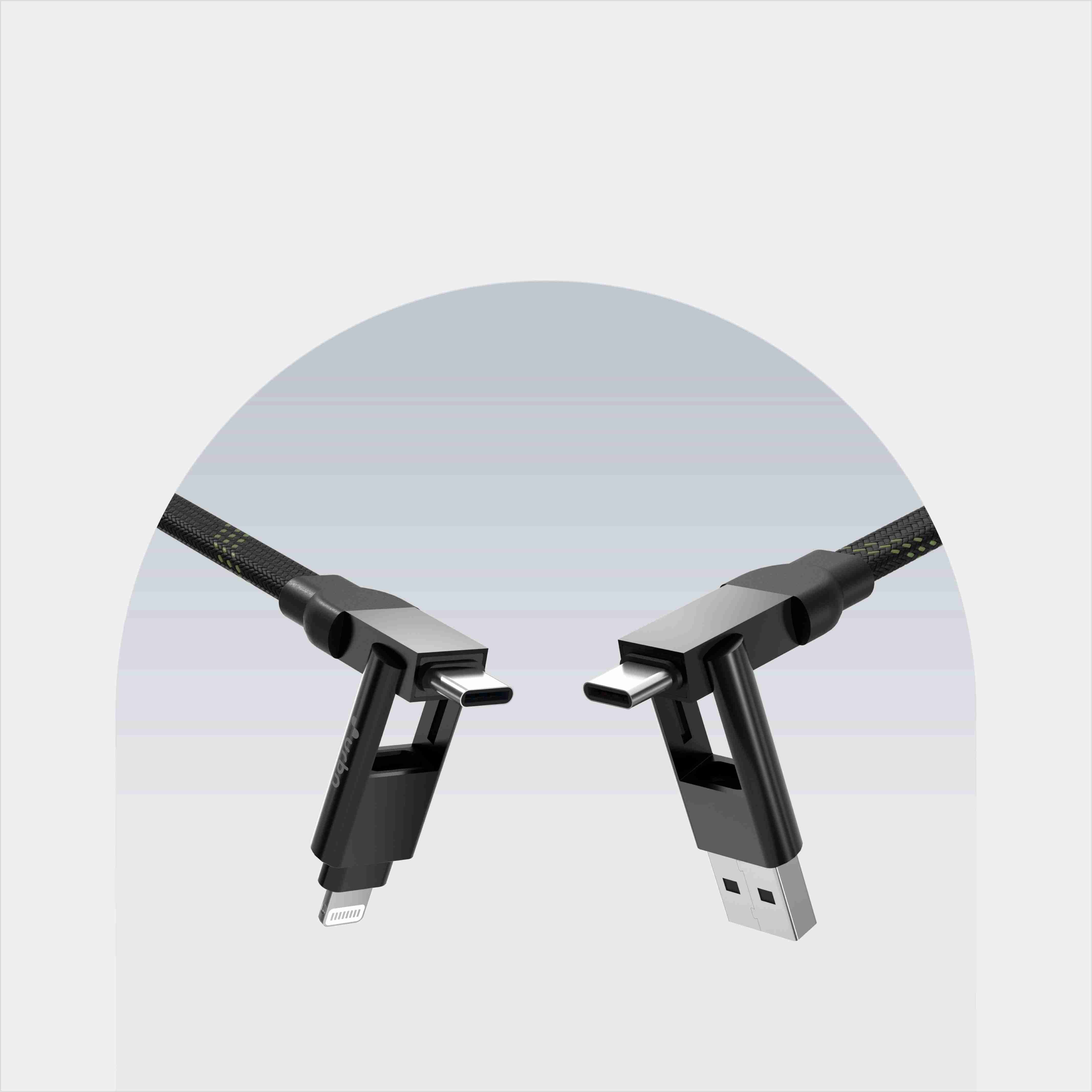 100W 4in1 Quad Cable 4ft