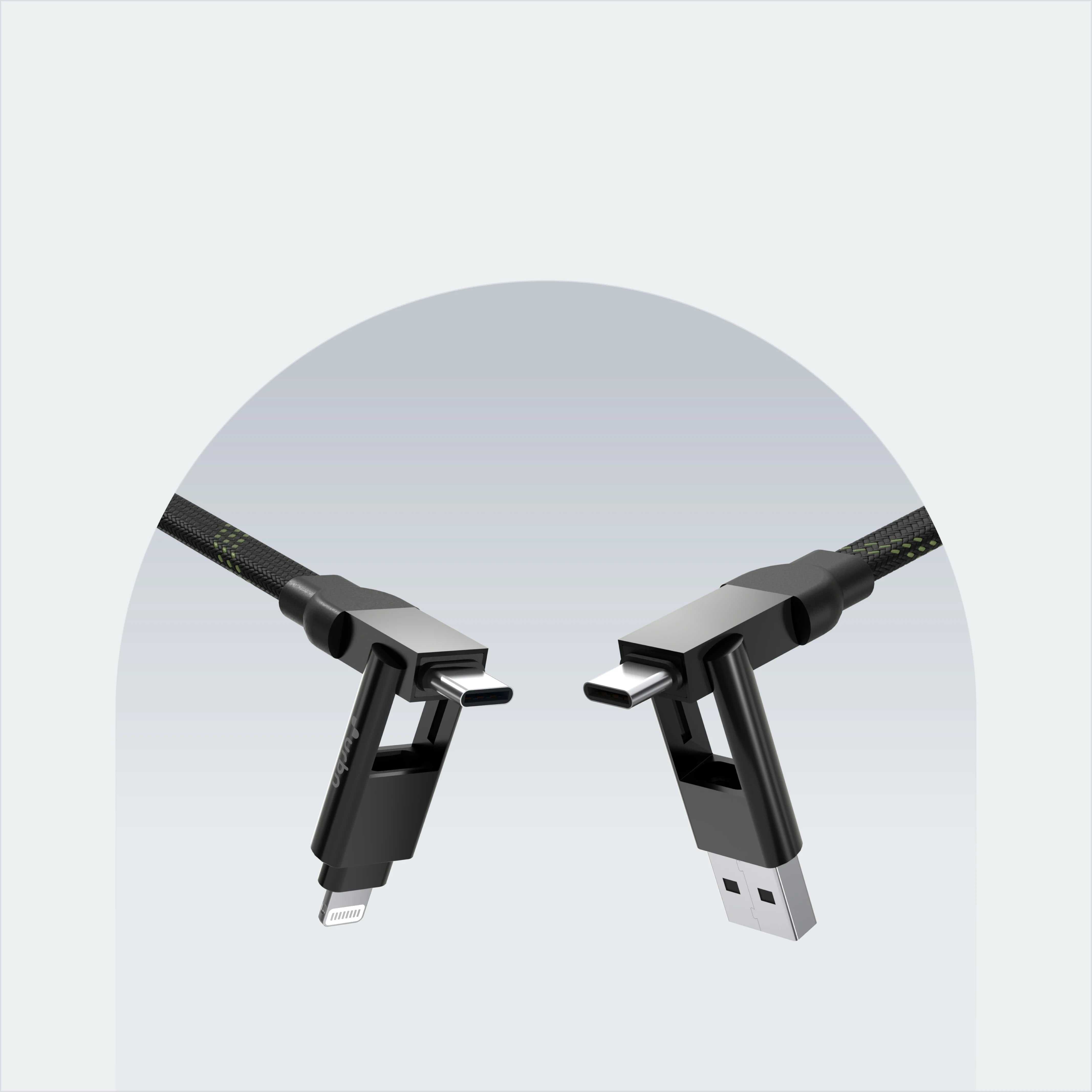 100W 4in1 Quad Cable 1ft