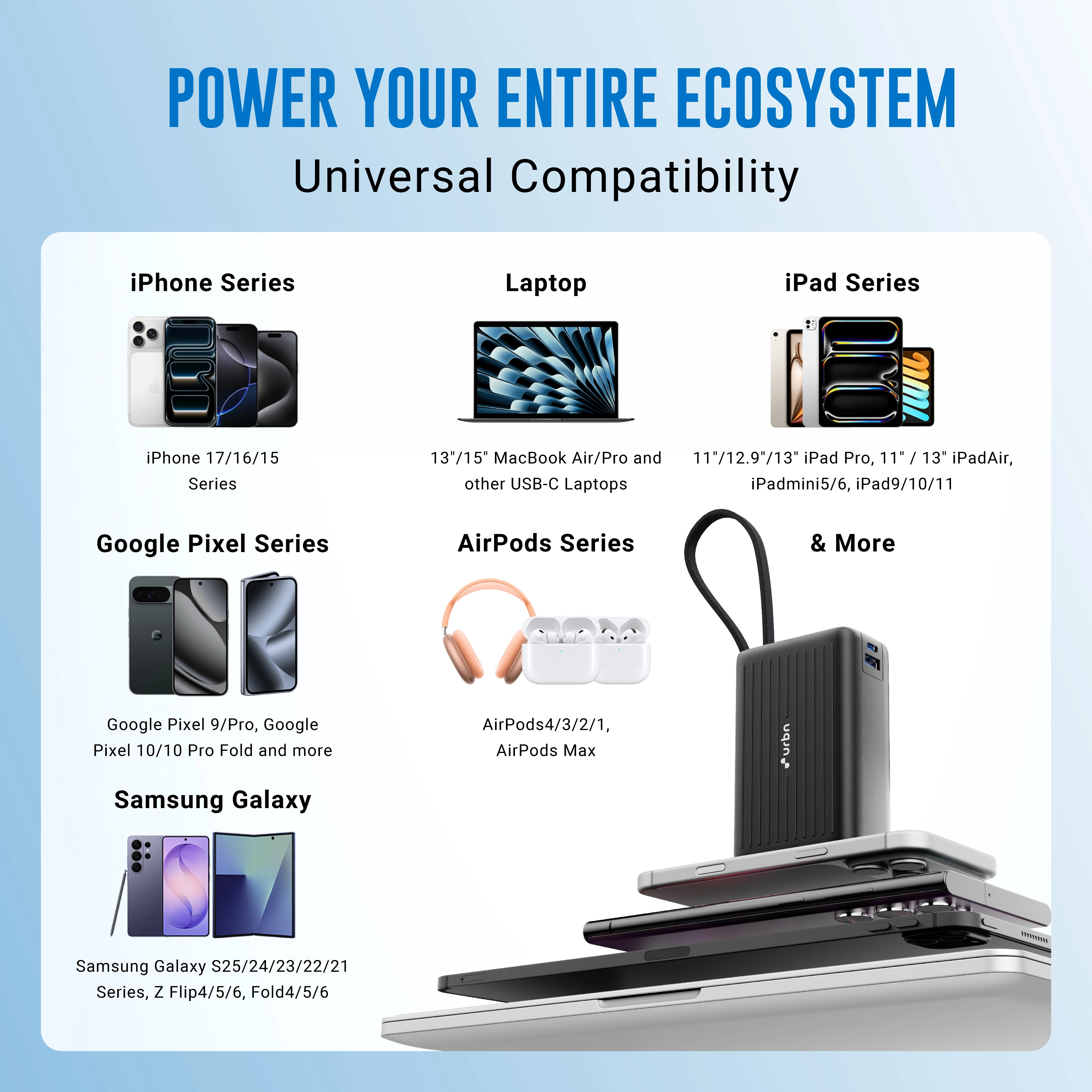 25000mAh Mega Stack 100W Power Bank