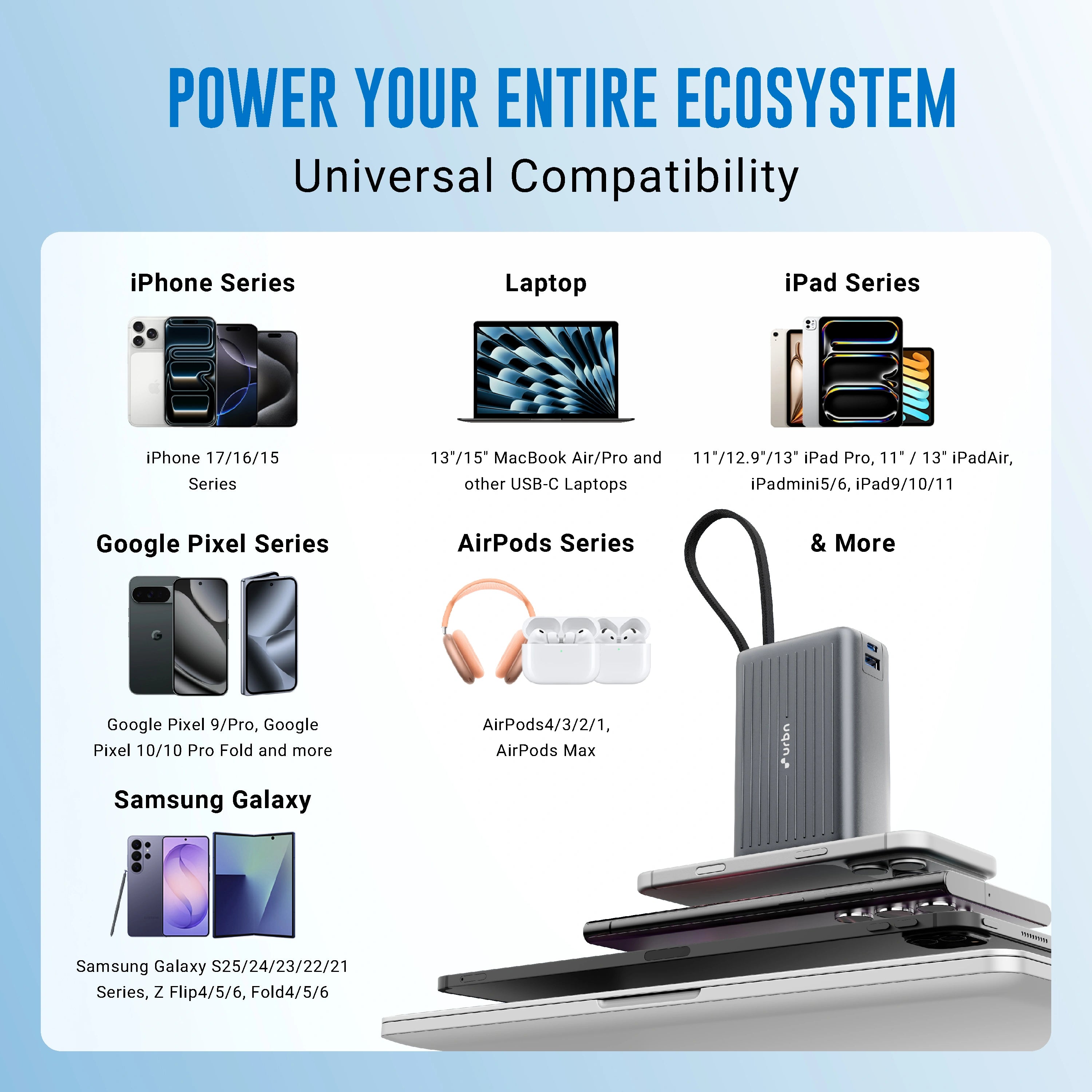 25000mAh Mega Stack 100W Power Bank