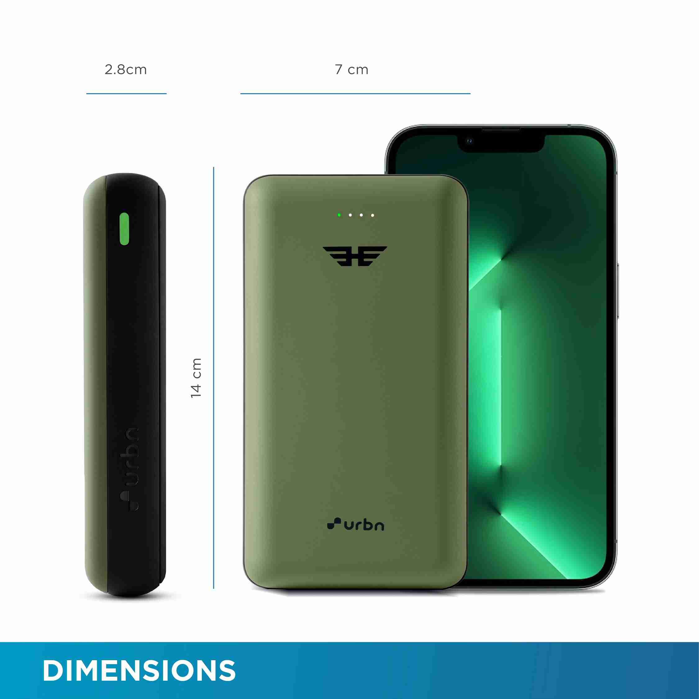 20000 mAh Ultra Compact 45W QC+PD Power Bank