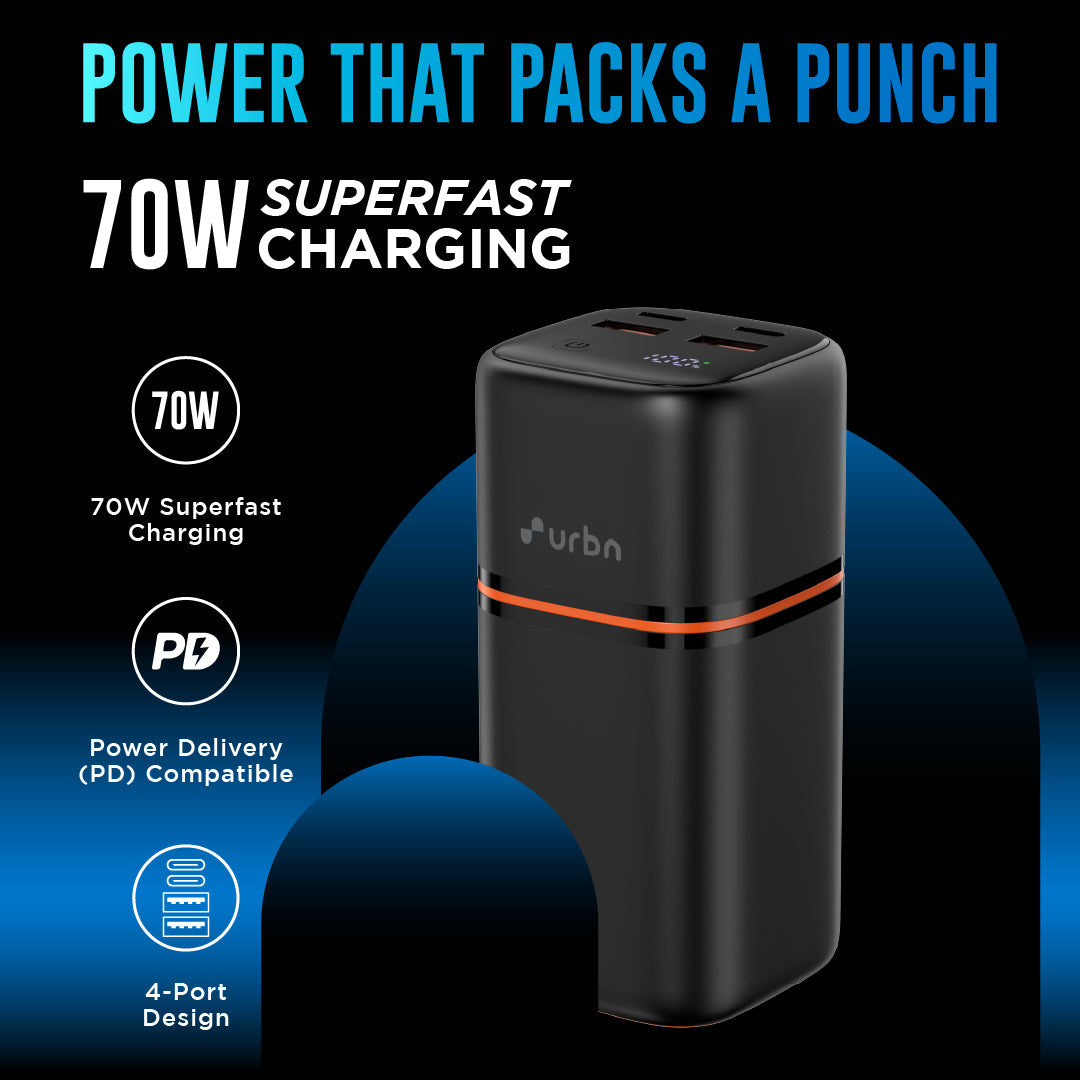 20000 mAh Nano Stack Pro 70W Power Bank