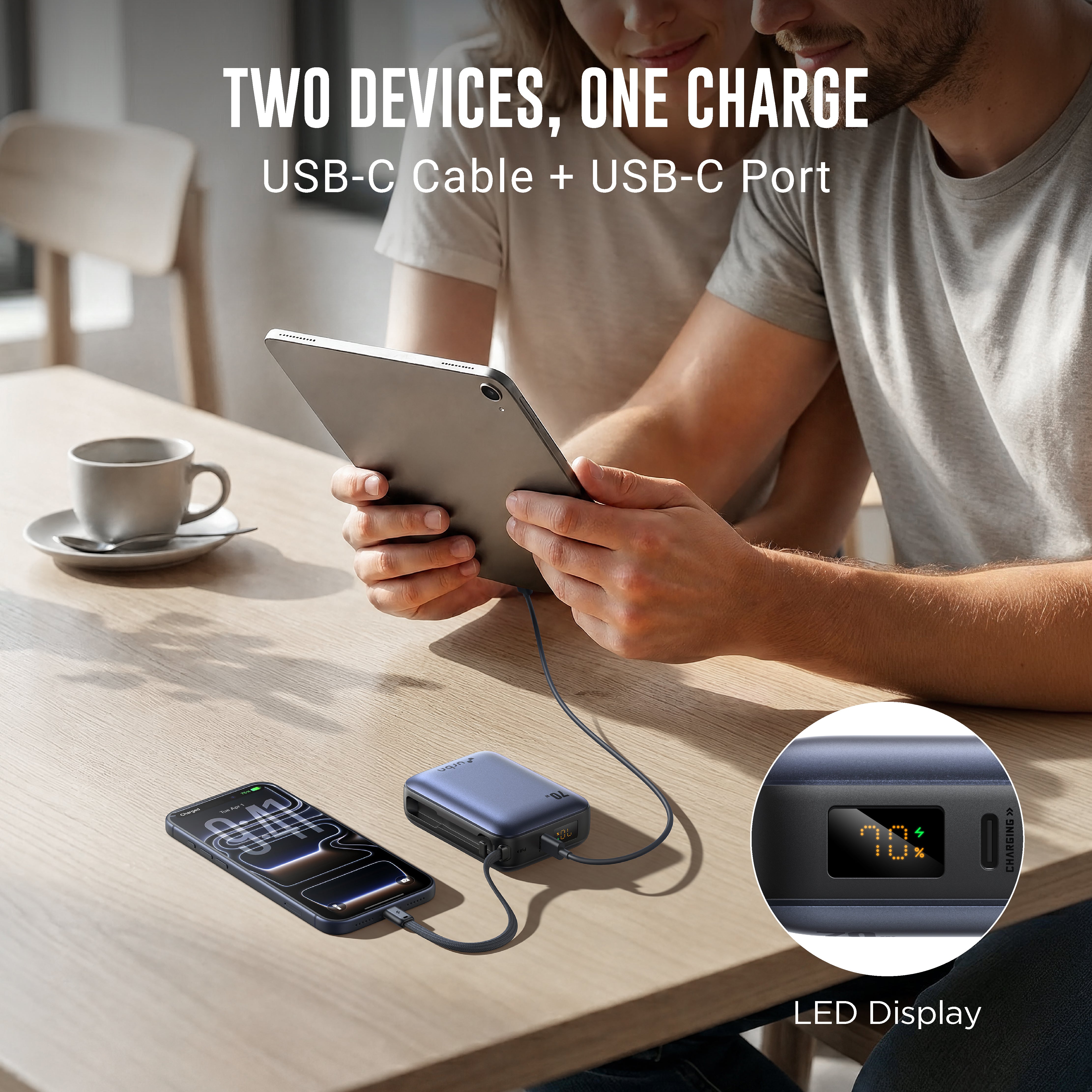 20,000 mAh Nano Zap 70W Power Bank