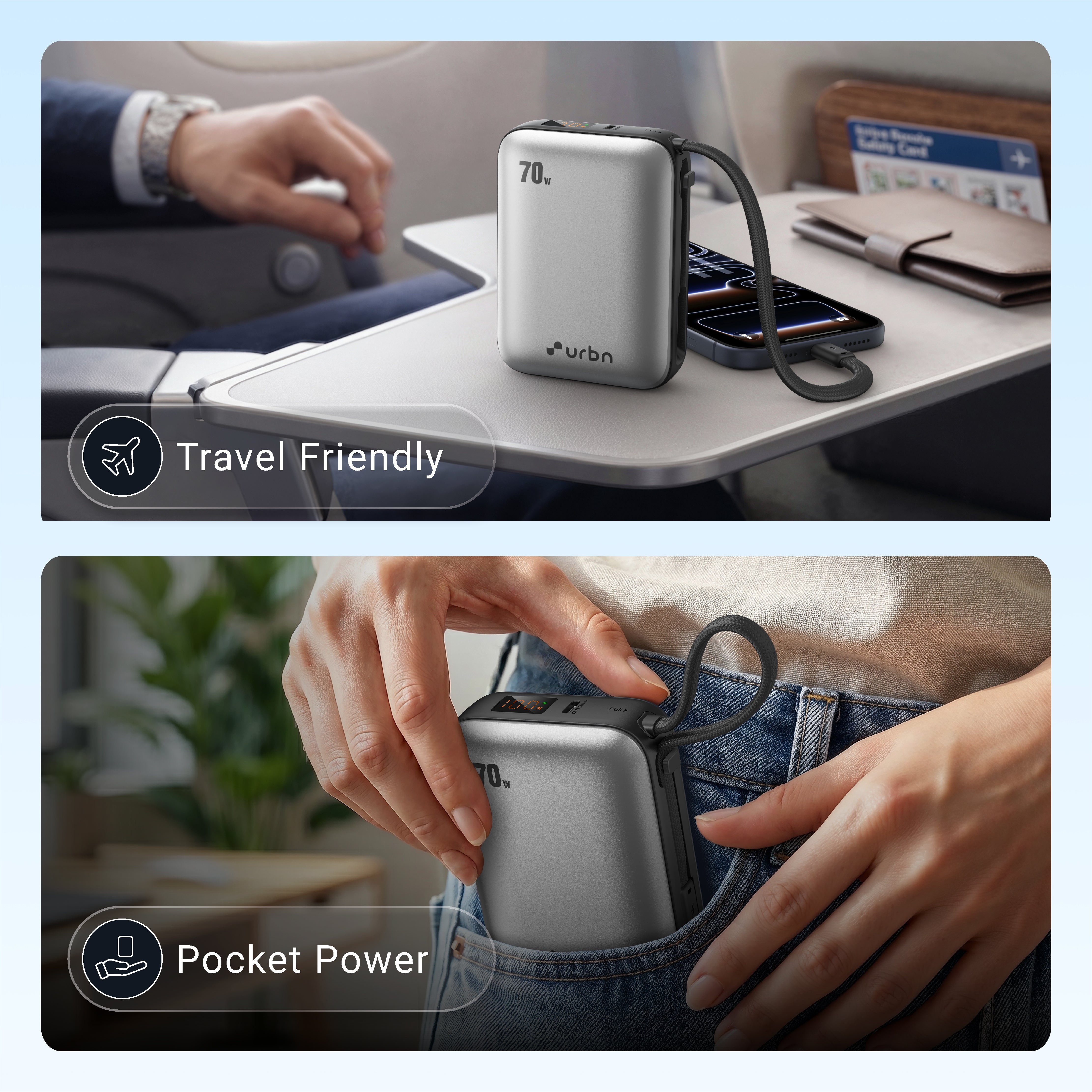 20,000 mAh Nano Zap 70W Power Bank