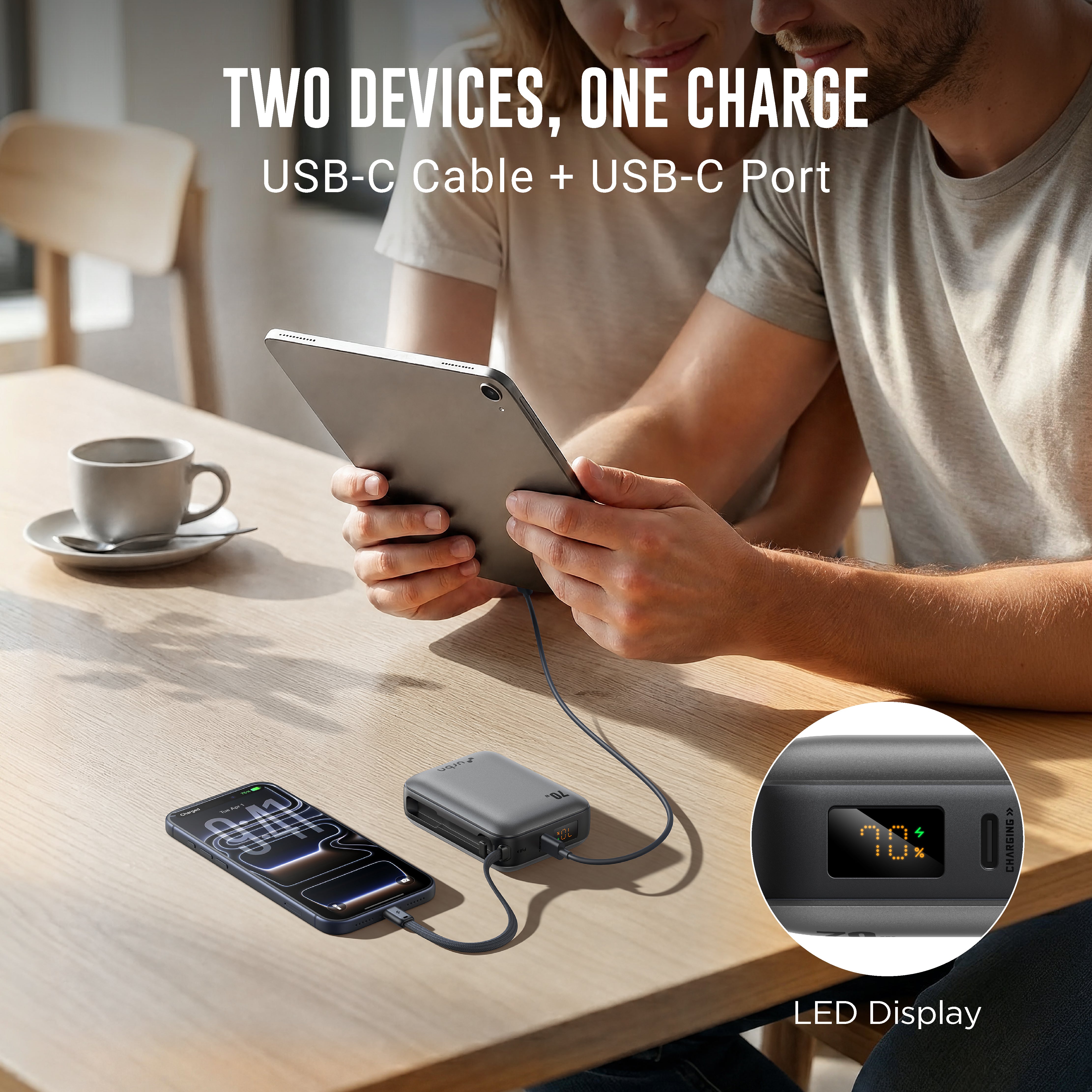 20,000 mAh Nano Zap 70W Power Bank