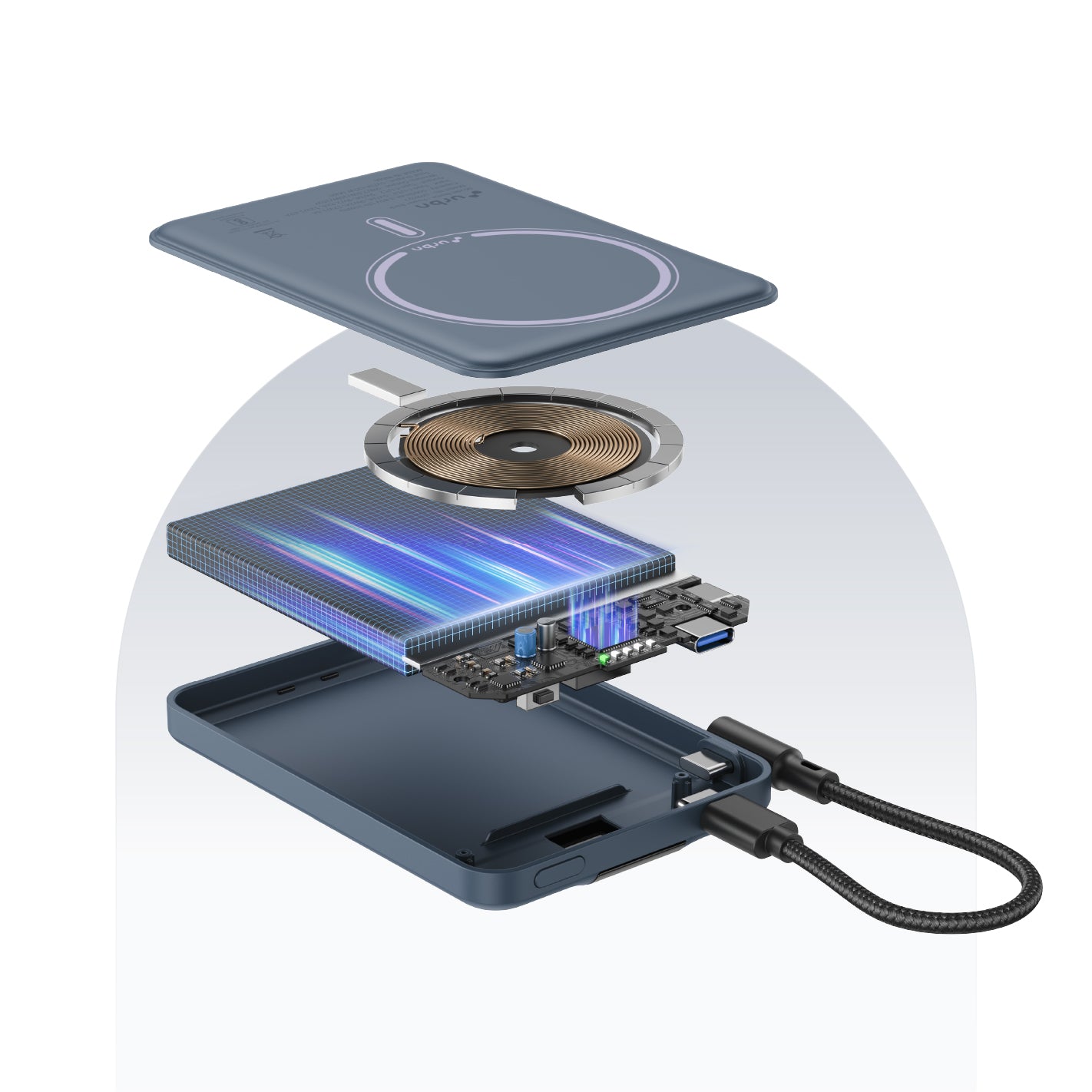5,000 mAh Aero MagTag Power Bank