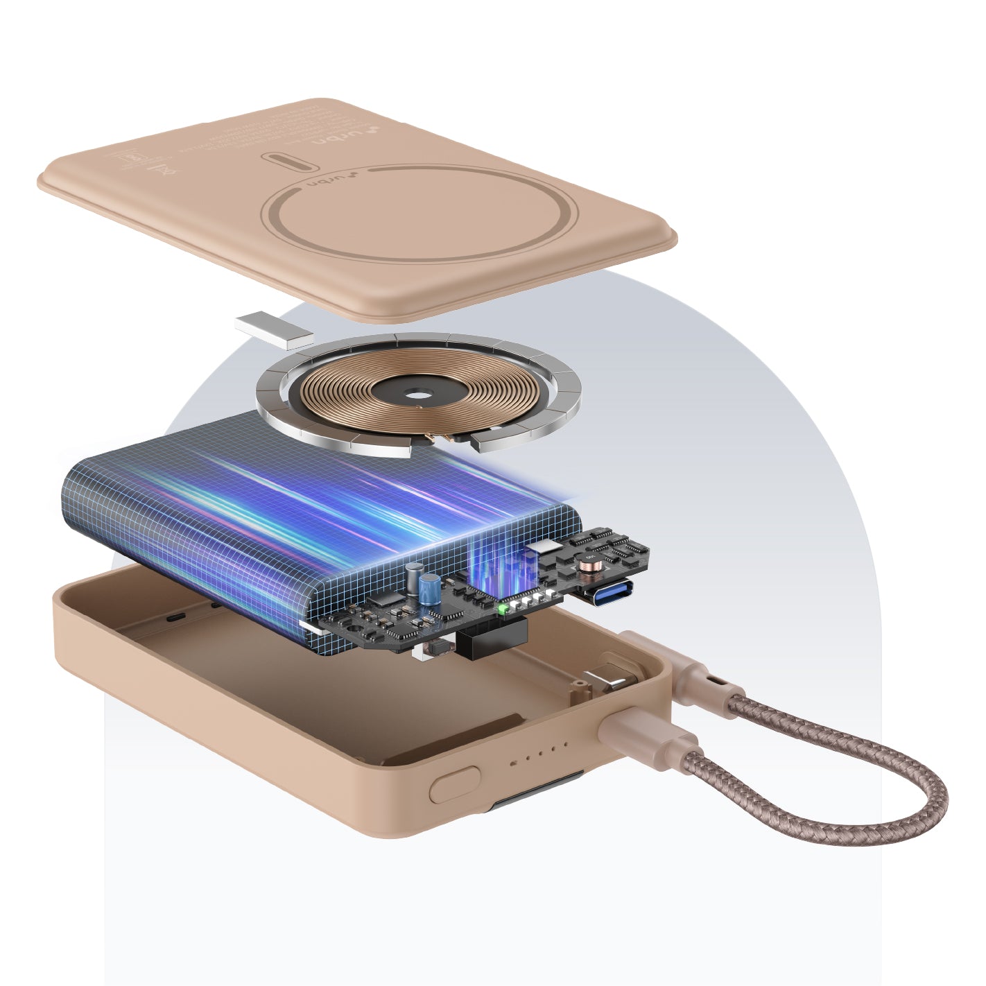 10,000 mAh Aero MagTag Power Bank