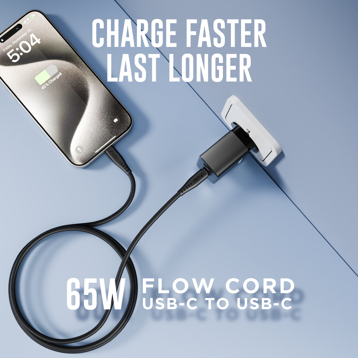 Flow Cord 65W Type C to C Super Fast Charging Cable