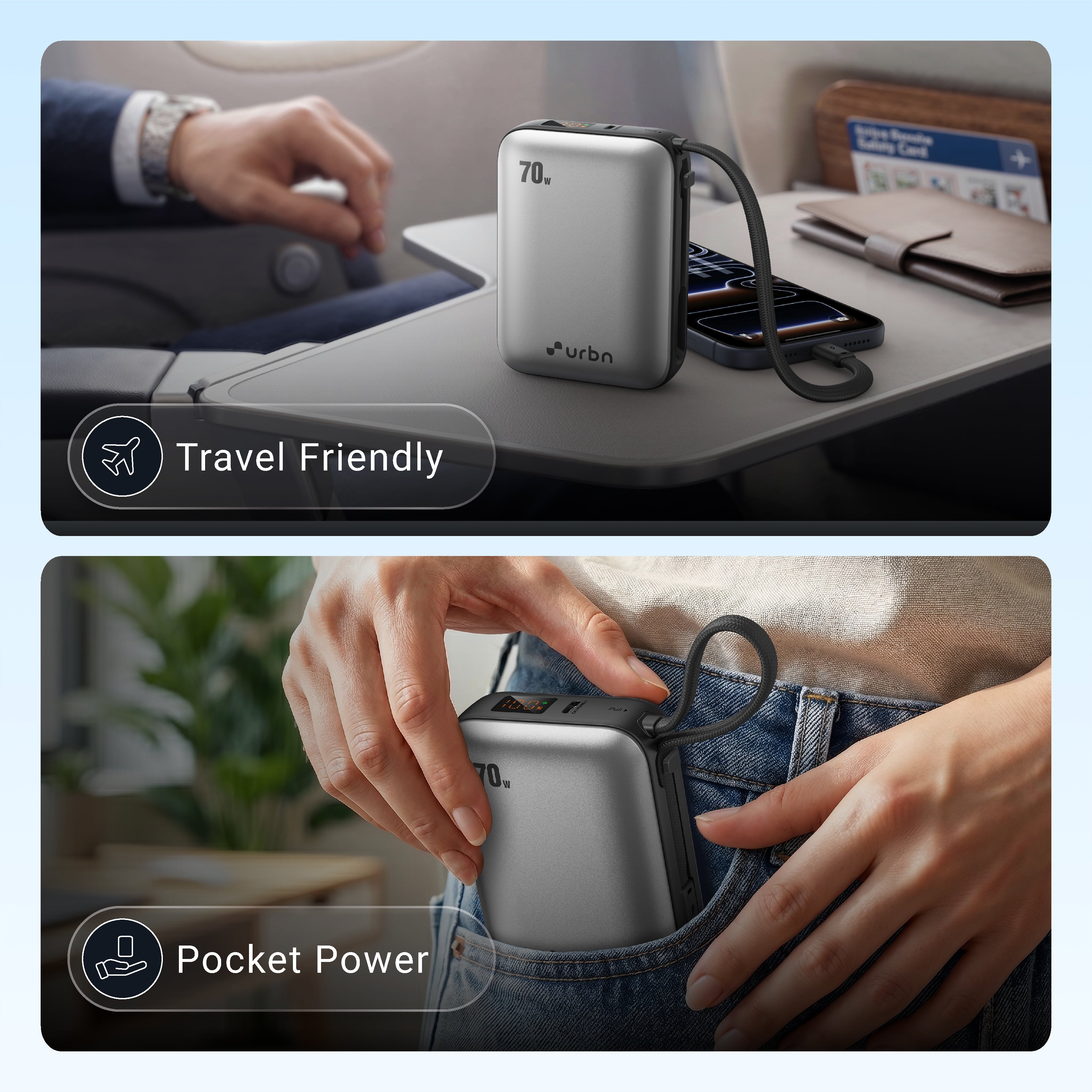20,000 mAh Nano Zap 70W Power Bank