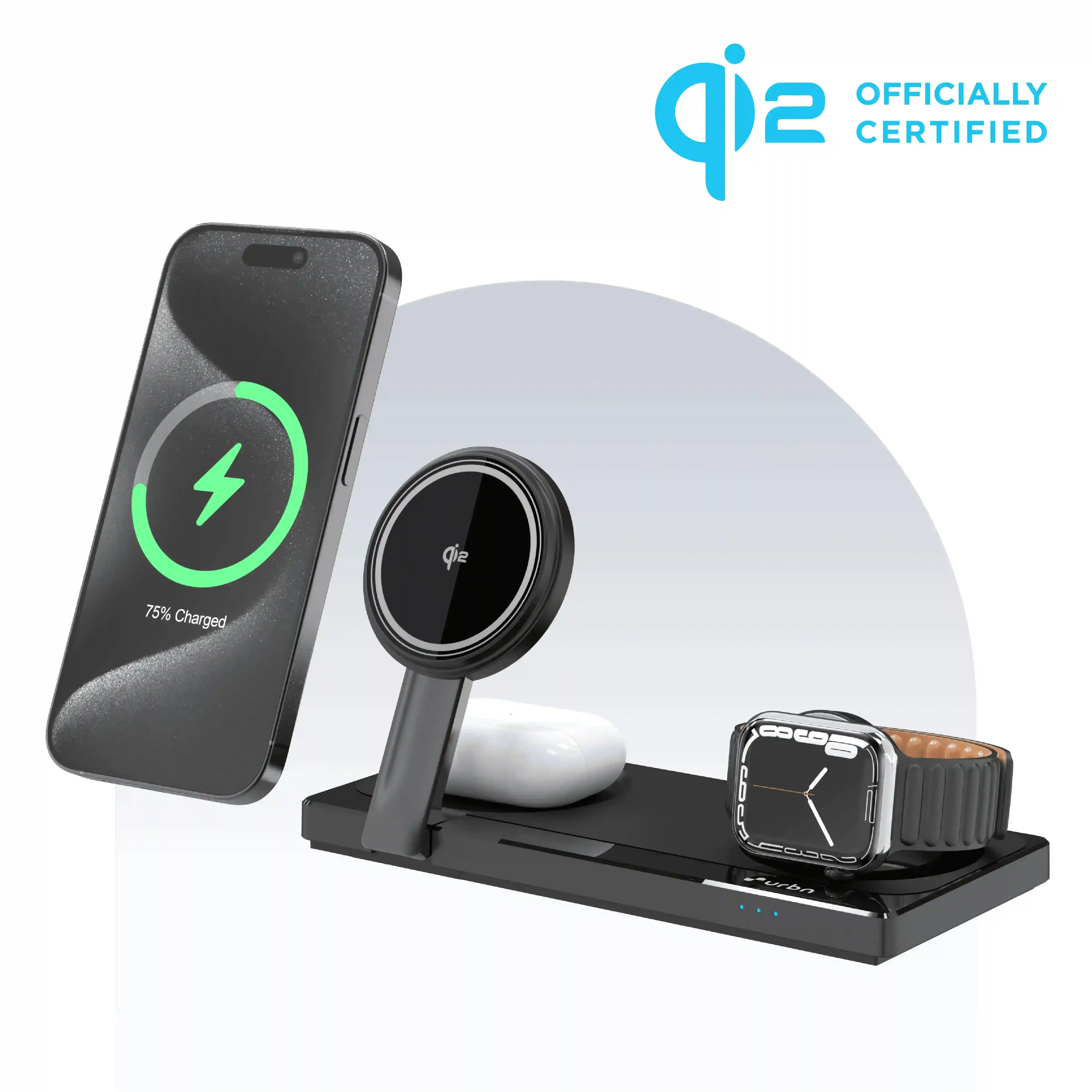 3-IN-1 Qi2 Desktop MagTag Stand