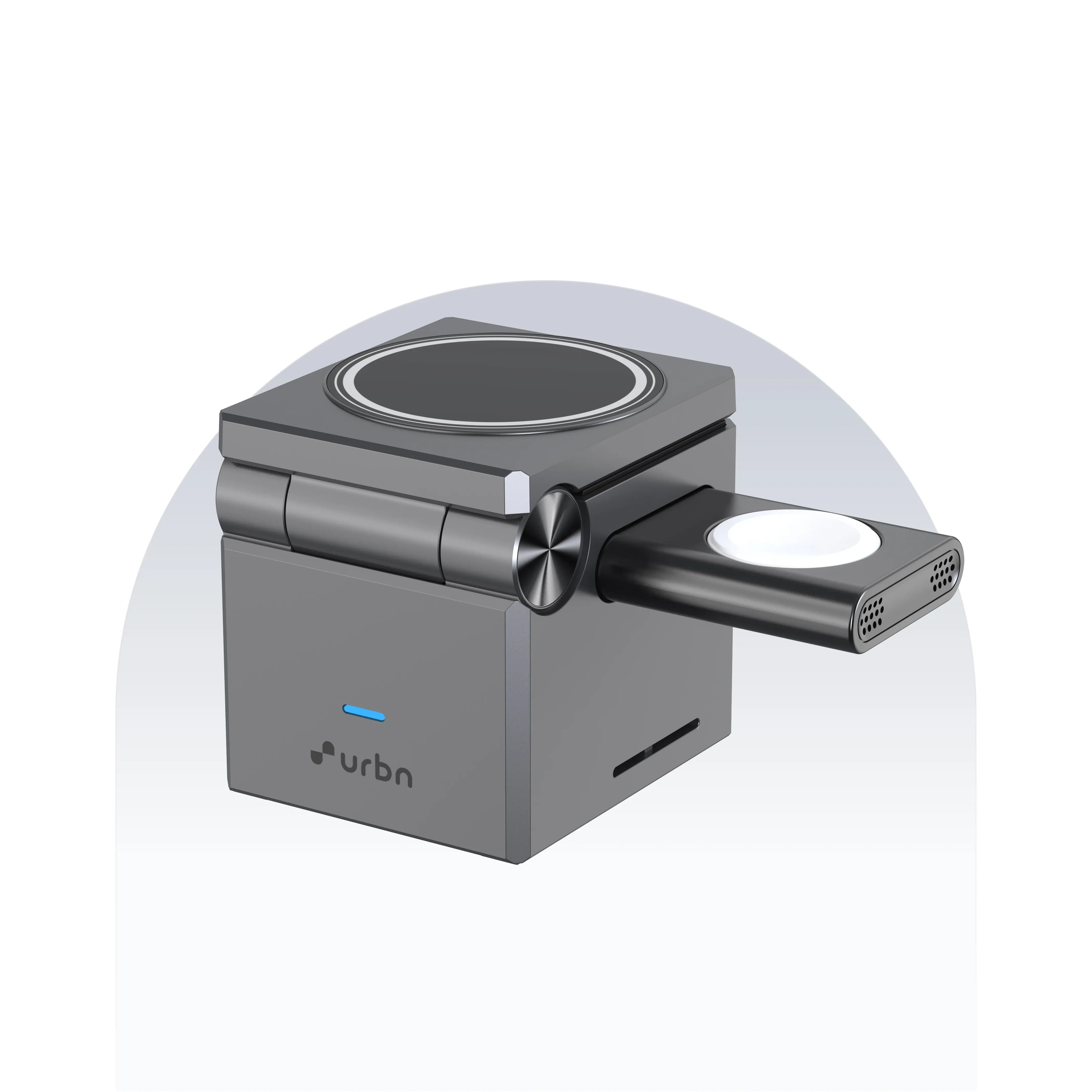 3-IN-1 Qube MagTag Stand Charger