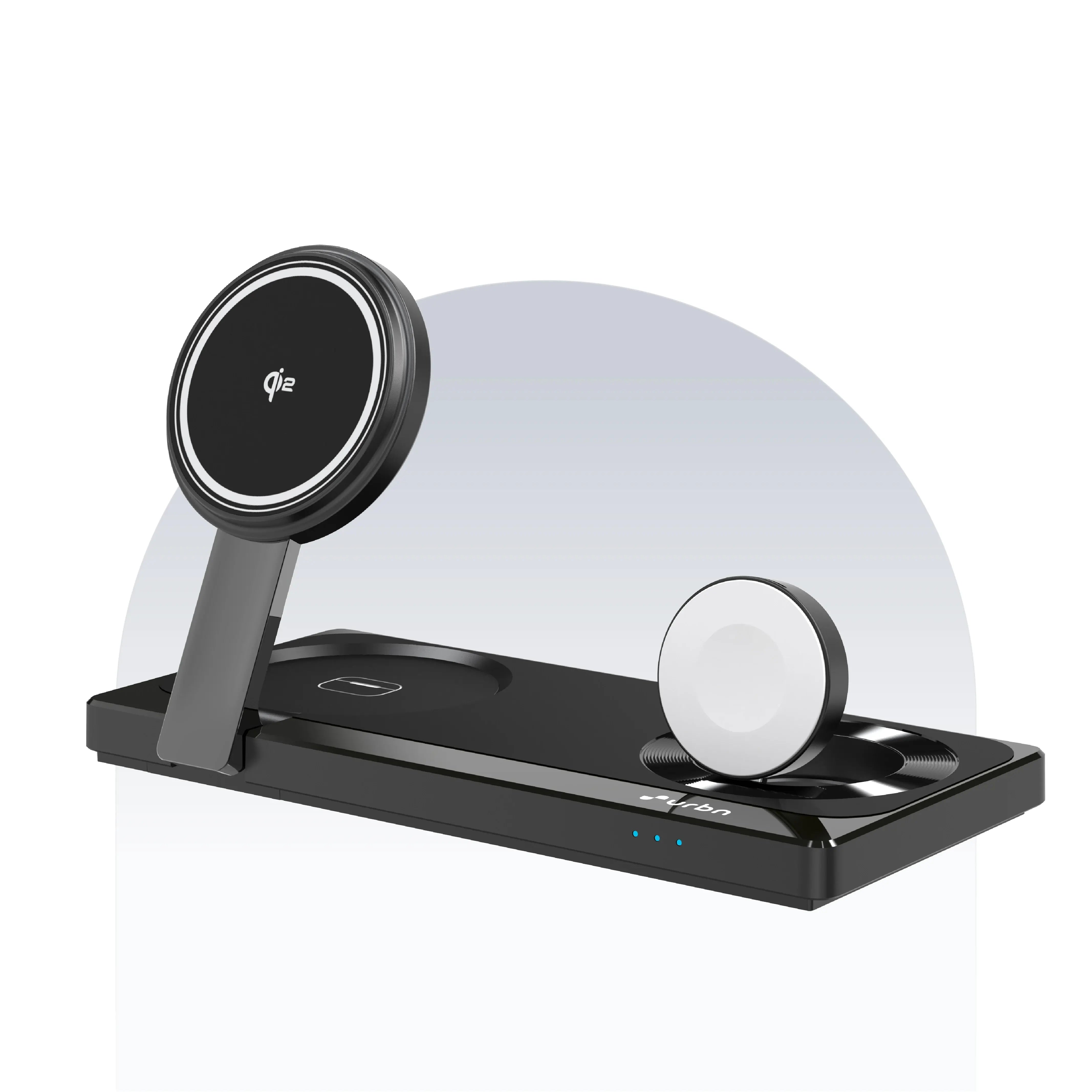 3-IN-1 Qi2 Desktop MagTag Stand Charger
