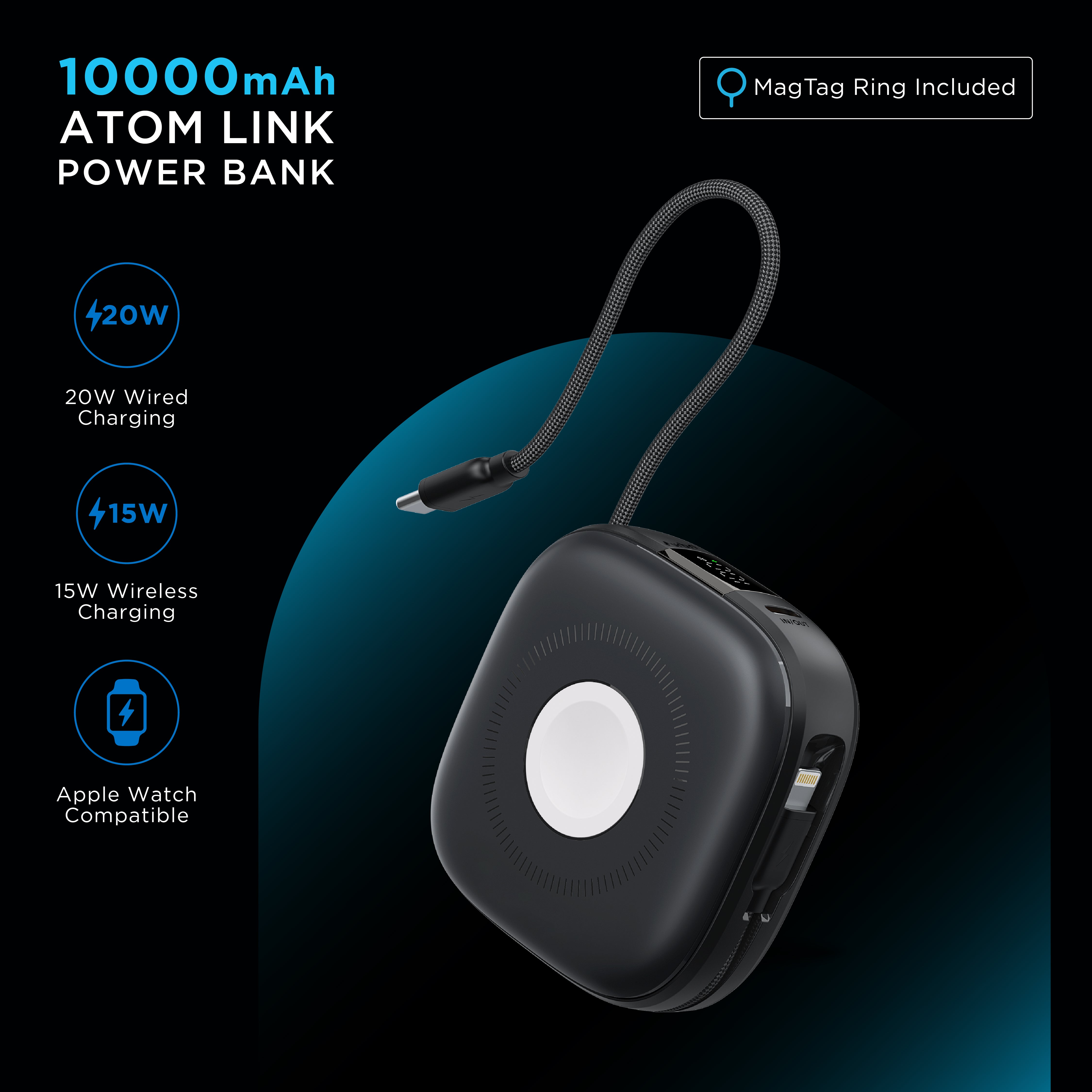 10,000 mAh Atom Link Power Bank