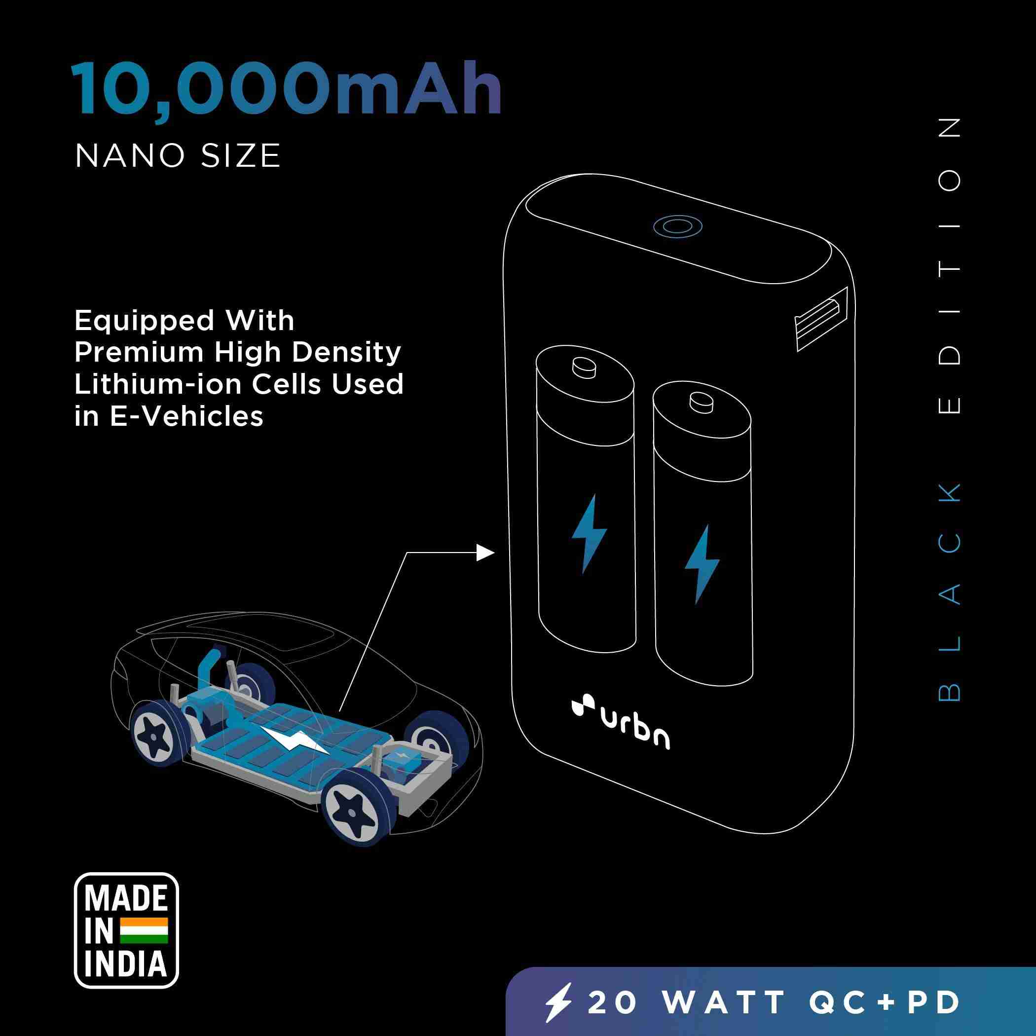 10000 mAh Nano Power Bank